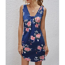 Load image into Gallery viewer, 2021 Summer New Women's V-neck Ethnic Print Dress long chiffon dress rockabilly dresses big sizes women dress plus size 6l long