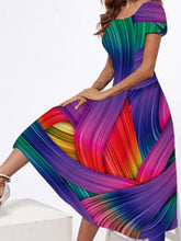 Load image into Gallery viewer, New Round Neck Oversize Short Sleeve Dress Positioning Printing Big Pendulum Dress Fashion Temperament Street Women's Dress