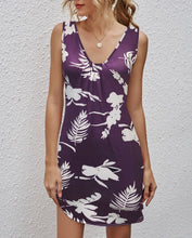 Load image into Gallery viewer, 2021 Summer New Women's V-neck Ethnic Print Dress long chiffon dress rockabilly dresses big sizes women dress plus size 6l long