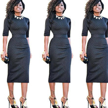 Load image into Gallery viewer, Women Polyester Full Sleeve Natural Regular Summer Dress