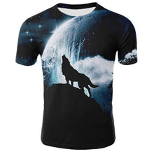 Load image into Gallery viewer, Men's And Women's 3D Tiger Lion Printed T-Shirts, Fashionable Round Neck Short Sleeve Street Clothes, Hip-Hop T-Shirts, Summer