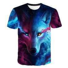 Load image into Gallery viewer, Men's And Women's 3D Tiger Lion Printed T-Shirts, Fashionable Round Neck Short Sleeve Street Clothes, Hip-Hop T-Shirts, Summer
