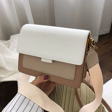 Load image into Gallery viewer, Contrast Color Leather Crossbody Bags For Women 2022 Travel Handbag Fashion Simple Shoulder Messenger Bag Ladies Cross Body Bag