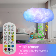 Load image into Gallery viewer, USB Cloud Light APP Control Music Synchronization 3D RGBIC Ambient Light Lightning Simulation Clouds Bedroom Room Light