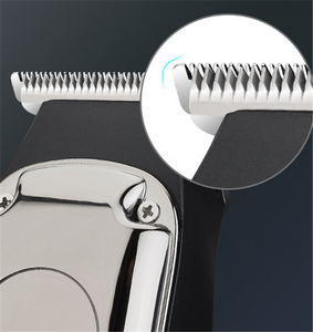 Hair Salon Engraving Push White Small Hair Clippers Retro Oil Head Electric Hair Clippers