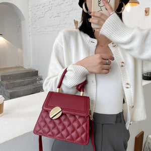 Small Square Stiletto Shoulder Bag For Women, Korean Fashion