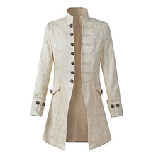 Load image into Gallery viewer, Mens Jacquard Mid-long Stand Collar Autumn Trench Coat