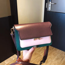 Load image into Gallery viewer, Contrast Color Leather Shoulder Bags For Women