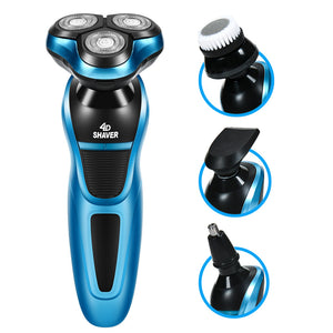 USB car multi-function body wash electric shaver 4d three-headed rechargeable men's beard knife