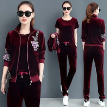 Load image into Gallery viewer, Three piece set for women in autumn and winter