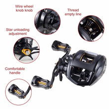 Load image into Gallery viewer, 12+1BB Baitcasting Reel G-ratio 6.3:1 Left or