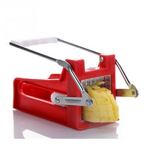 Load image into Gallery viewer, kitchen gadgets 2 Blades Potato Cutter Chopper Stainless French Fries Slicer for kitchen cortador de vegetales Home Kitchen Tool