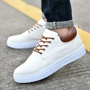 Breathable mens casual canvas sport shoes