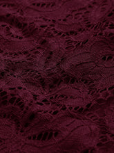 Load image into Gallery viewer, Floral Lace Overlay Bardot Bodycon Dress