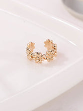 Load image into Gallery viewer, Flower Shaped Metal Ear Cuff 1pc