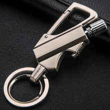Load image into Gallery viewer, Creative Metal Keychain Lighter Wild Fire Ten Thousand Times Use Kerosene Lighters Gifts For Men