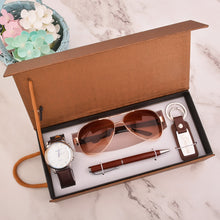 Load image into Gallery viewer, Creative Combination Set Exquisitely Packed Watch   Pen  Sunglasses  Keychain Mens Gift Set