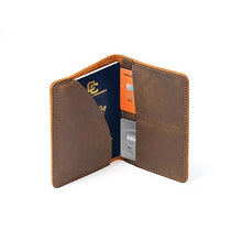 Load image into Gallery viewer, Genuine Leather Passport Wallet