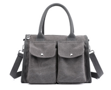 Load image into Gallery viewer, Canvas Women Bags for Women 2021 Doctor Bag Ladies Hand Bags Handbag Designer Totes Casual Canvas Crossbody Bag Shoulder Hobo