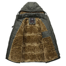 Load image into Gallery viewer, Mens Thick Multi Pockets Windproof Detachable Hooded Jacket