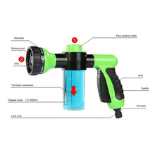 Load image into Gallery viewer, Hose Watering Gun sprinkle
er automobile car
 wiping
 Foam sprinkle
 Garden Watering Tools