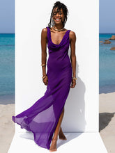 Load image into Gallery viewer, Women&#39;s Leopard Split Beach Dress