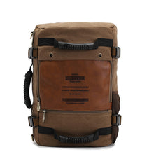Load image into Gallery viewer, Men Canvas Backpack Huge Travel School Shoulder Computer Backpack Functional Versatile Bags Multifunctional Laptop Bag