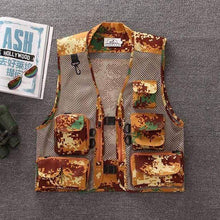 Load image into Gallery viewer, Multi-Pocket Fishing Hunting Vest