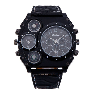 Two Places Travel Time Watch Casual Mens
