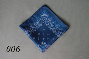 New Popular 34 x 34 CM Man Paisley Flower Dot Pocket Square Men Paisley Casual Hankies For men's Suit Big Size Handkerchief