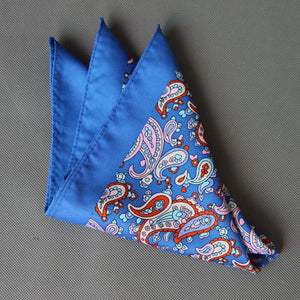 New Popular 34 x 34 CM Man Paisley Flower Dot Pocket Square Men Paisley Casual Hankies For men's Suit Big Size Handkerchief