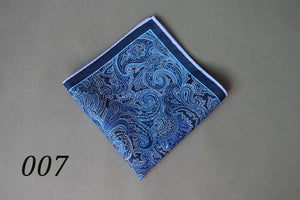 New Popular 34 x 34 CM Man Paisley Flower Dot Pocket Square Men Paisley Casual Hankies For men's Suit Big Size Handkerchief