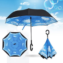 Load image into Gallery viewer, Windproof Reverse Folding Double Layer Inverted