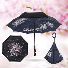 Load image into Gallery viewer, Windproof Reverse Folding Double Layer Inverted