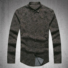 Load image into Gallery viewer, New Fashion Casual Men Shirt Long Sleeve Europe Style Slim Fit Shirt Men High Quality Cotton Floral Shirts Mens Clothes