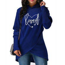 Load image into Gallery viewer, New Fashion Love Print Sweatshirts Femmes Hoodies Tops Clothings Loose Print Street Thick Sweet Pullovers And For Women