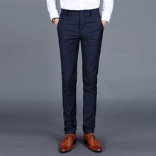 Load image into Gallery viewer, New Men&#39;s Fashion Boutique Solid Color Casual Business Suit Pants Korean-style Men&#39;s Winter and Summer Trousers Male Slacks
