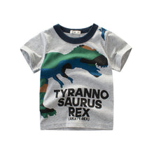 Load image into Gallery viewer, Summer Boys T Shirts Clothing Short Sleeve 100% Cotton Dinosaur Cartoon Children T Shirts Girls 2-8Y High Quality Kids Tees