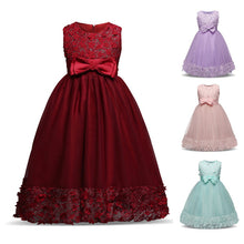 Load image into Gallery viewer, Summer Fashion Girls Sleeveless Bow Lace