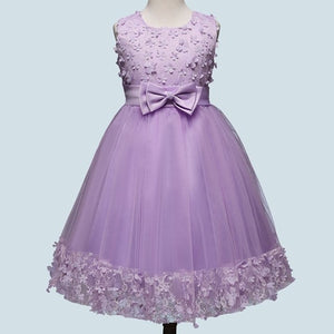 Summer Fashion Girls Sleeveless Bow Lace