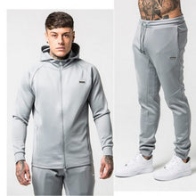 Load image into Gallery viewer, Sporting suit men warm hooded tracksuit track polo men&#39;s sweat suits set letter print large size sweatsuit male 2XL