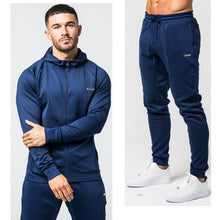 Load image into Gallery viewer, Sporting suit men warm hooded tracksuit track polo men&#39;s sweat suits set letter print large size sweatsuit male 2XL