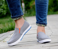 Load image into Gallery viewer, Explosion models one foot lazy leisure canvas linen shallow mouth big boy shoes