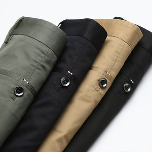 Spring And Summer New Men'S Business High Waist Casual Pants