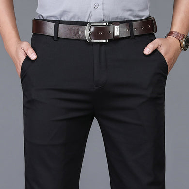 Spring And Summer New Men'S Business High Waist Casual Pants