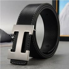 Load image into Gallery viewer, 2022 New styl Leather high quality men&#39;s H logo belt luxury brand