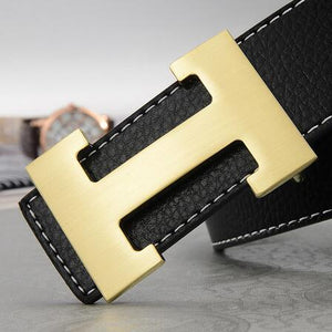 2022 New styl Leather high quality men's H logo belt luxury brand