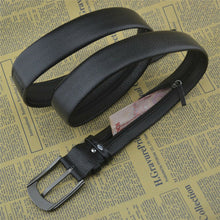 Load image into Gallery viewer, 2022  togo  leather  strip with   ratchet buckle hide money zipper