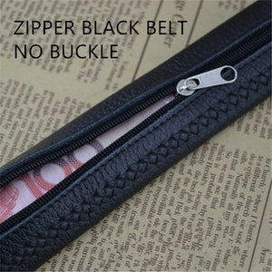 2022  togo  leather  strip with   ratchet buckle hide money zipper