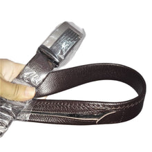 Load image into Gallery viewer, 2022  togo  leather  strip with   ratchet buckle hide money zipper